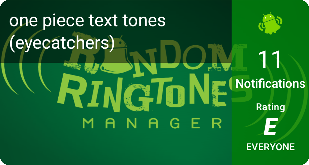 one piece text tones (eyecatchers)