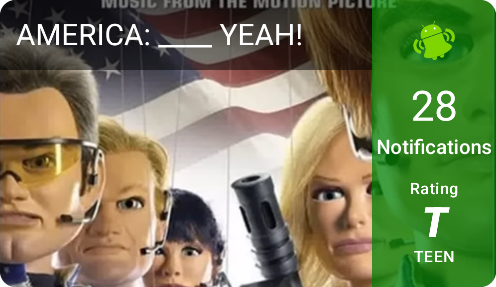 AMERICA: ____ YEAH!